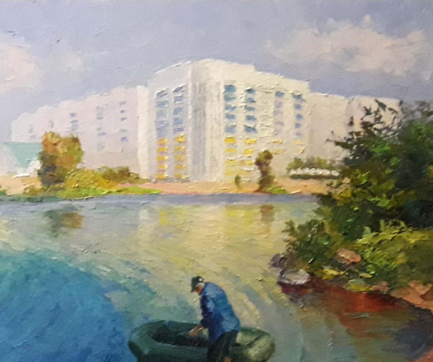 Oil painting Fishing Serdyuk Boris Petrovich №SERB 583