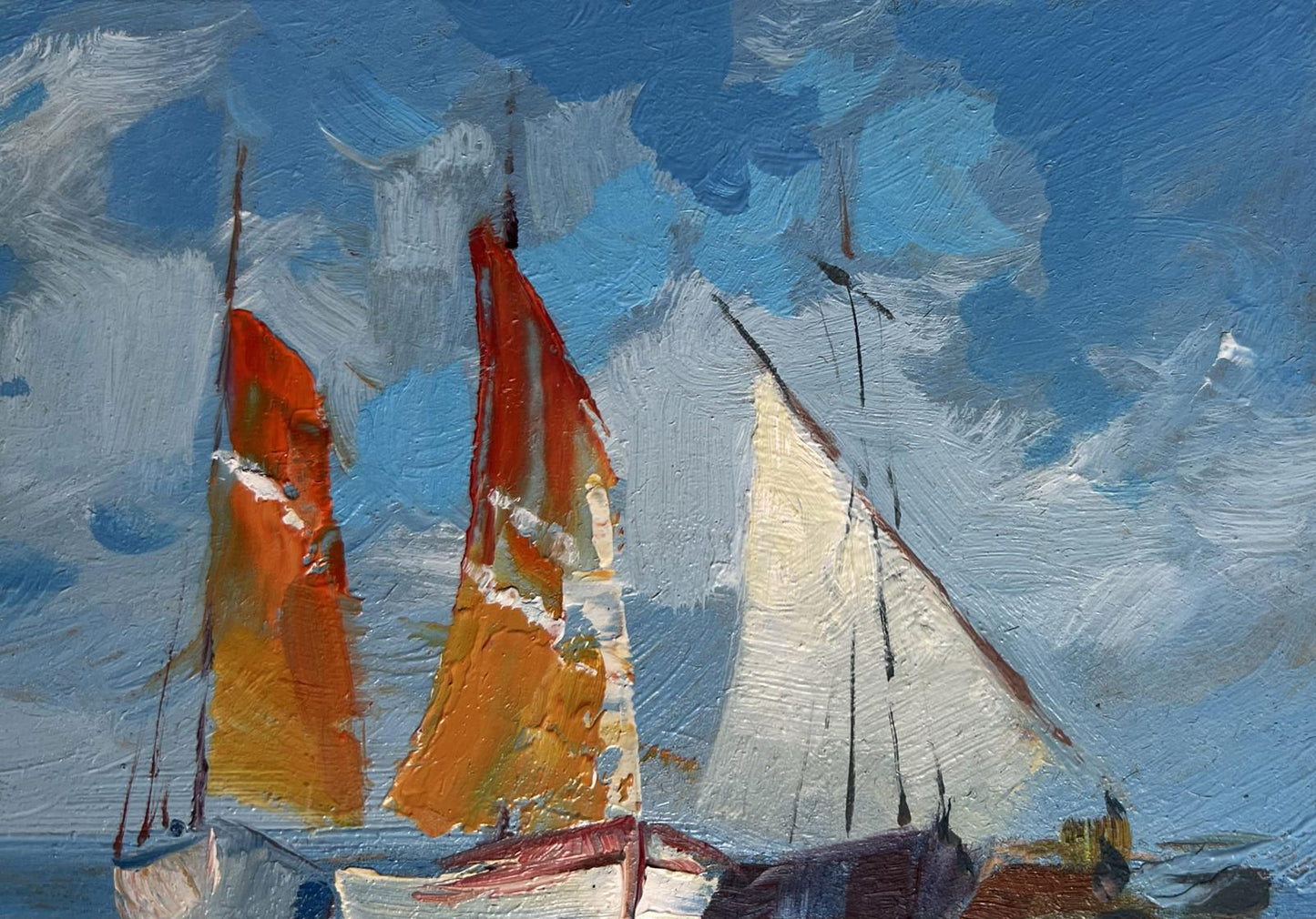 OIl painting On a journey by sea Yuriy Suprunchuk
