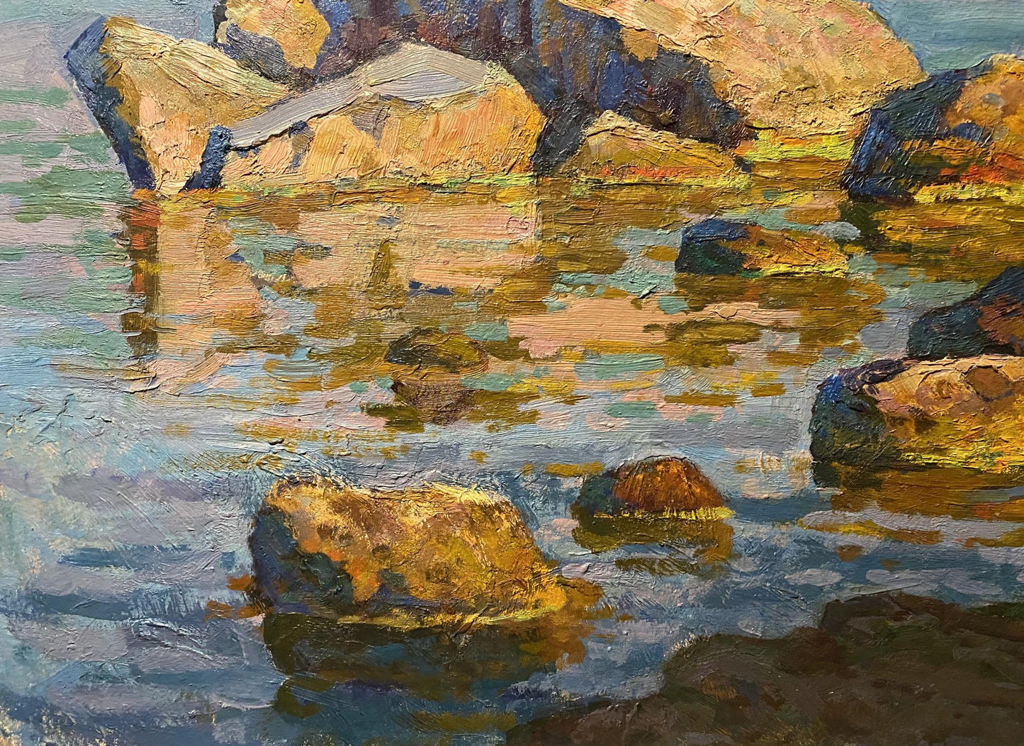 Oil painting Rocks near the seashore Grigoriy Ruban