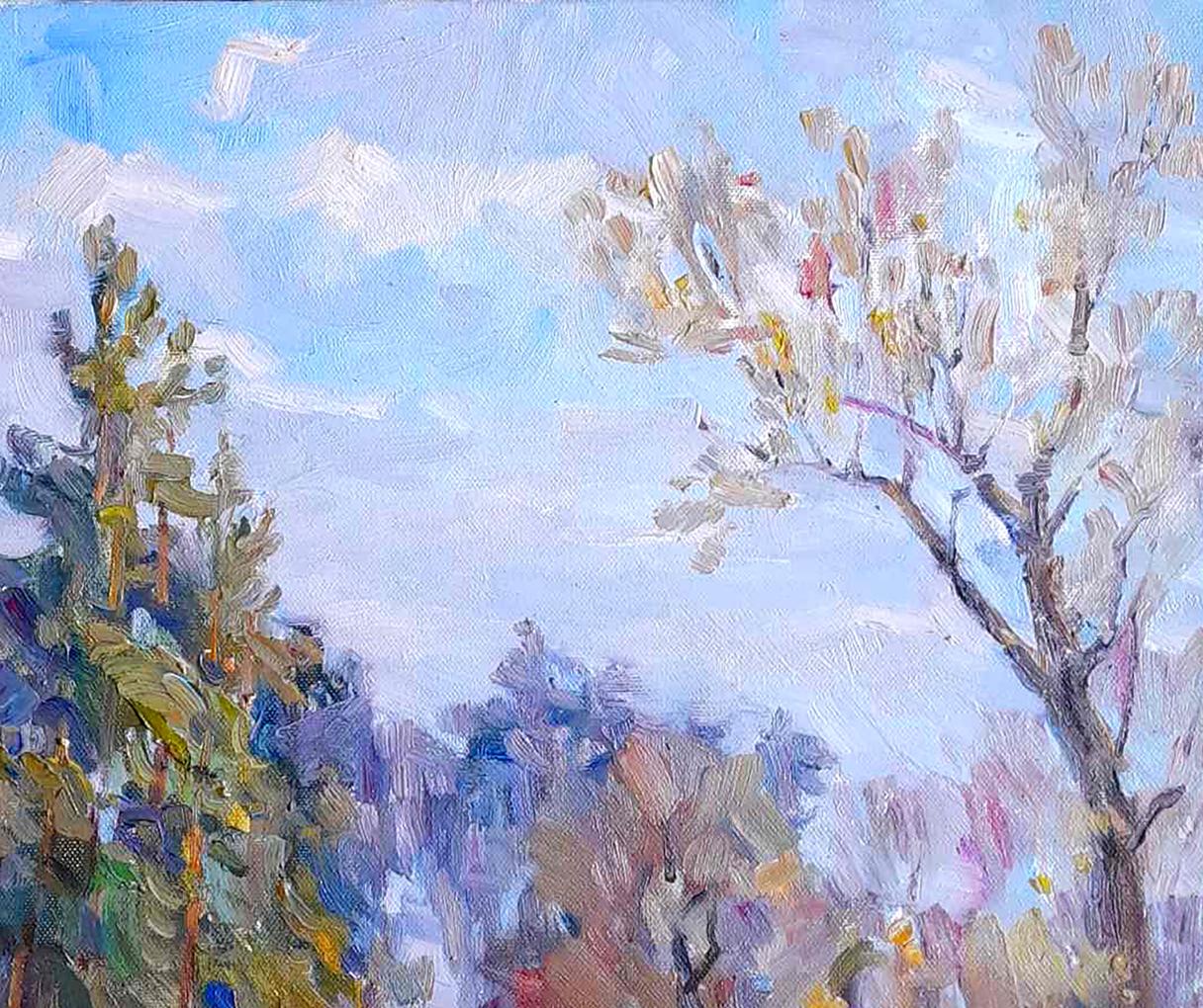 Oil painting Forest Nature Landscape