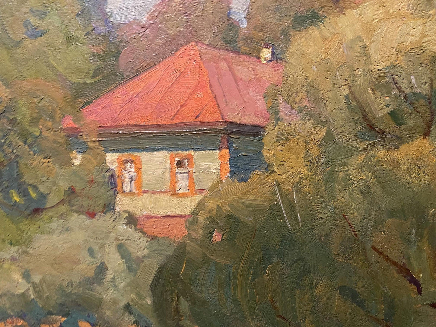 Oil painting Walk near the river Nikolai Bortnikov