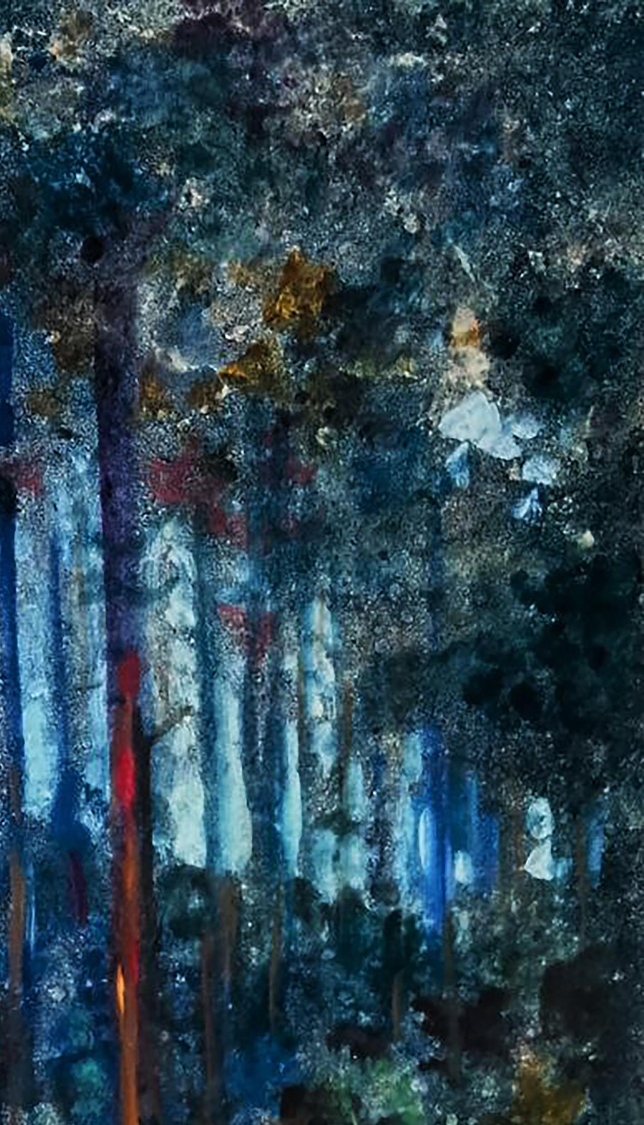 Oil painting Twilight in the forest Anatolii Duhnevich