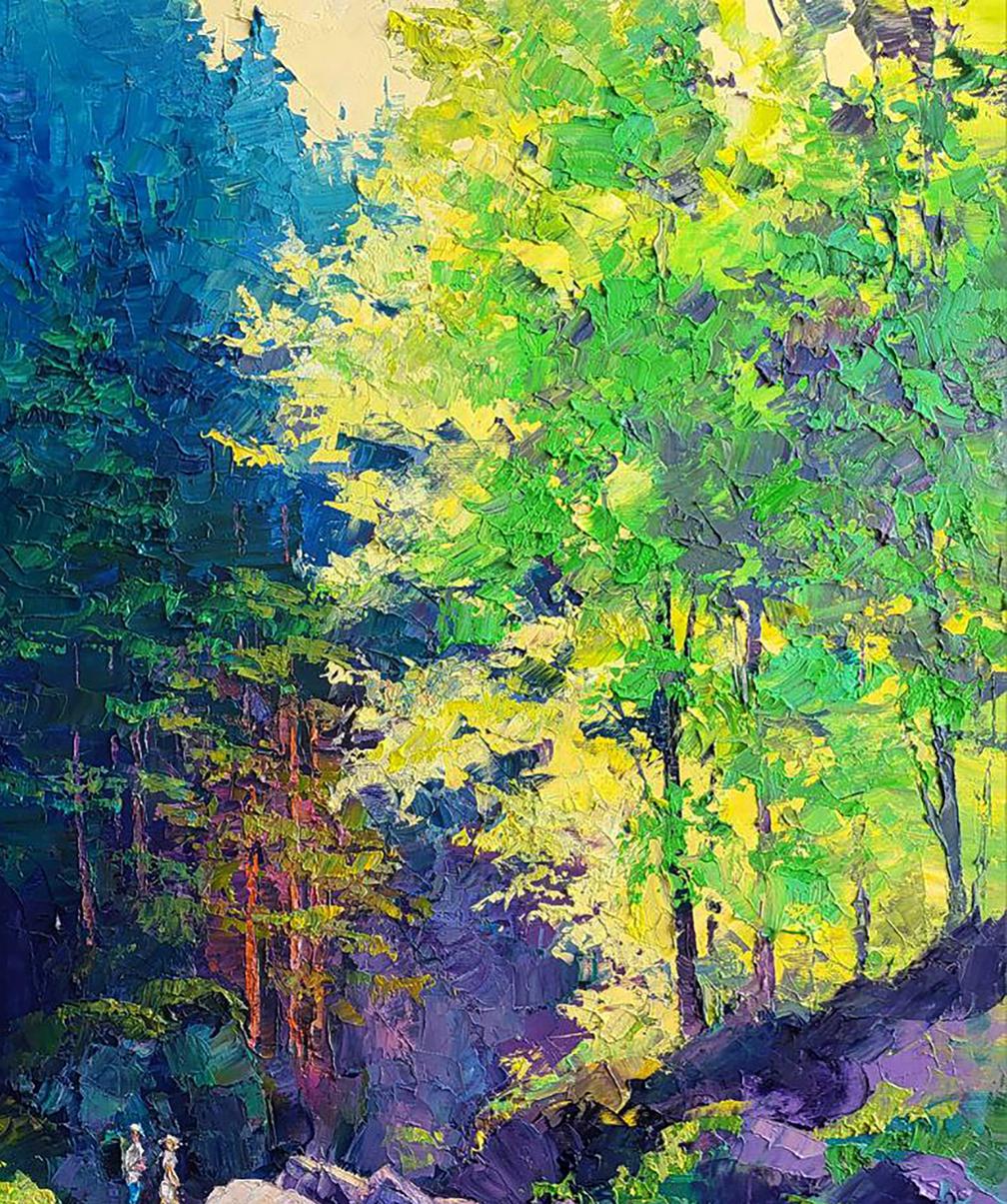 Oil painting Mountain gorge Boris Serdyuk