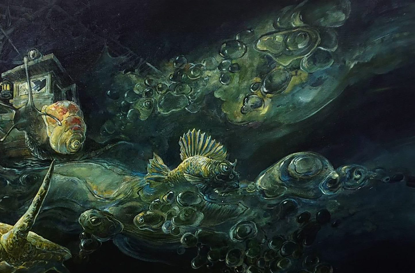 Oil painting fantasy surrealism Yuriy Laptev