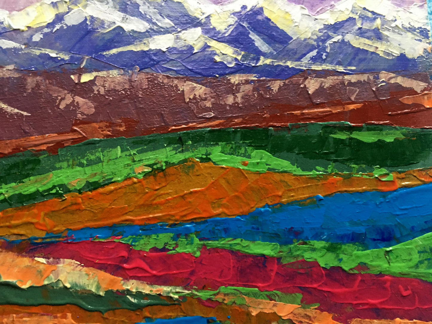 Oil painting Evening in the mountains Zadorozhnya V. V.