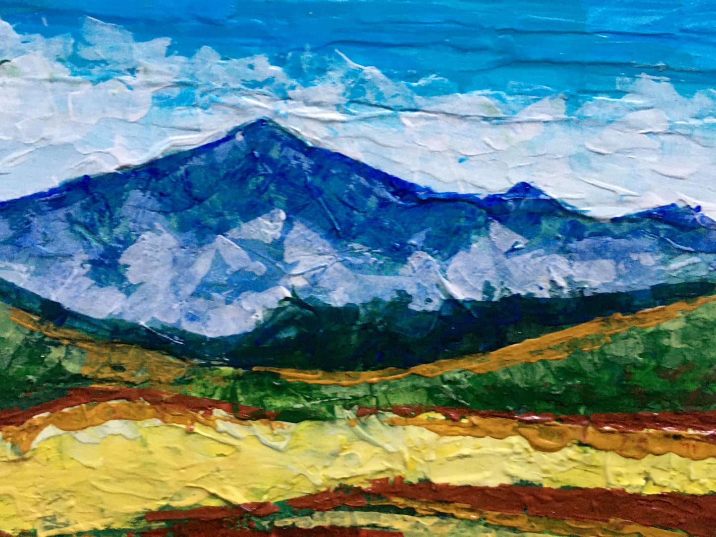 Oil painting Mountain view V. Zadorozhnya