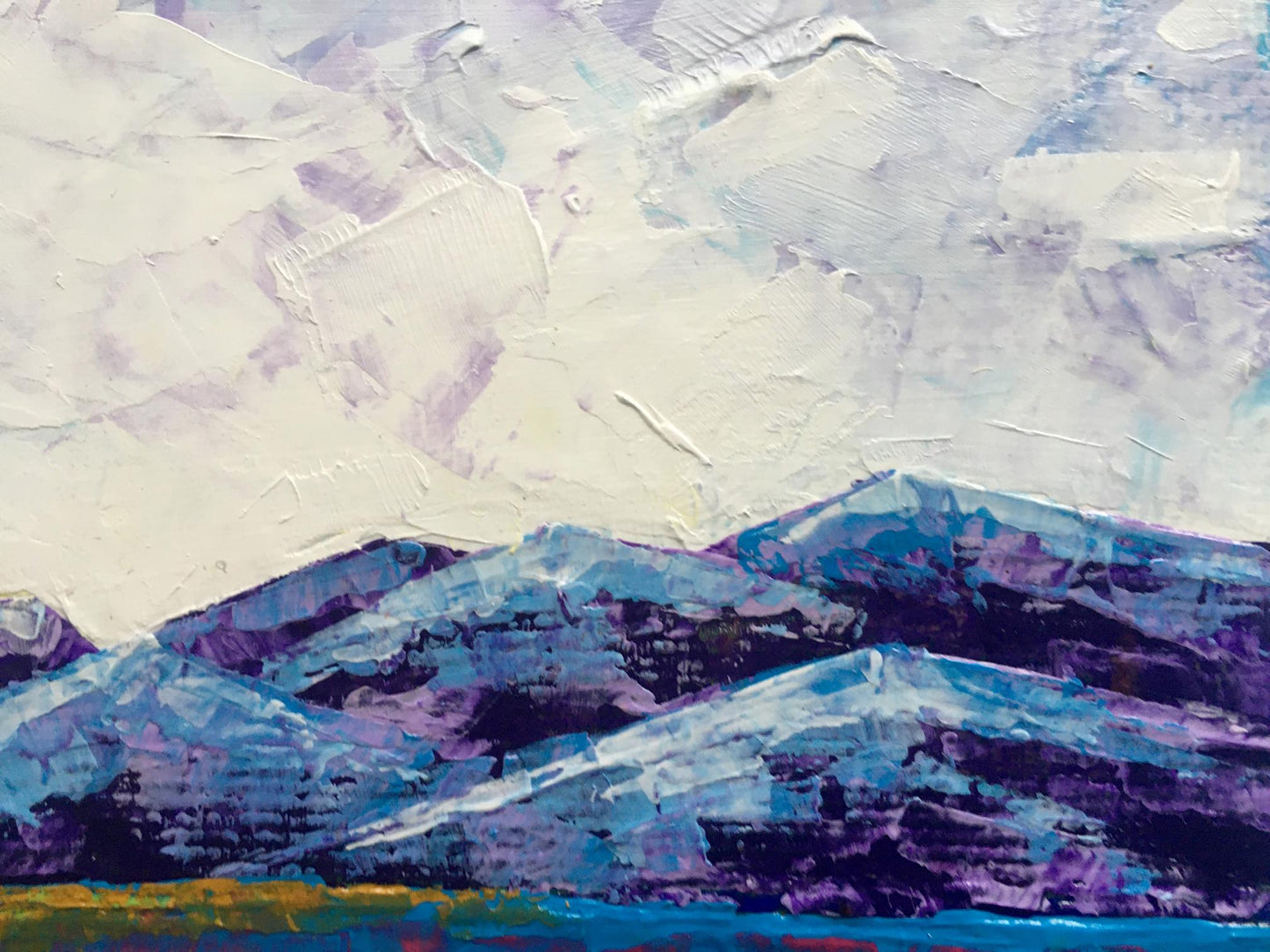 Oil painting Cloudy day in the mountains V. Zadorozhnya