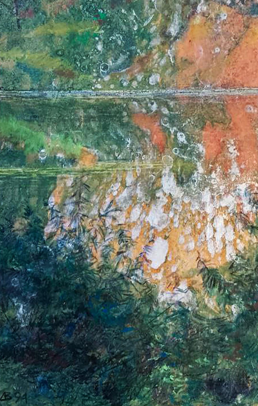 Oil painting Drops of the river Anatolii Duhnevich