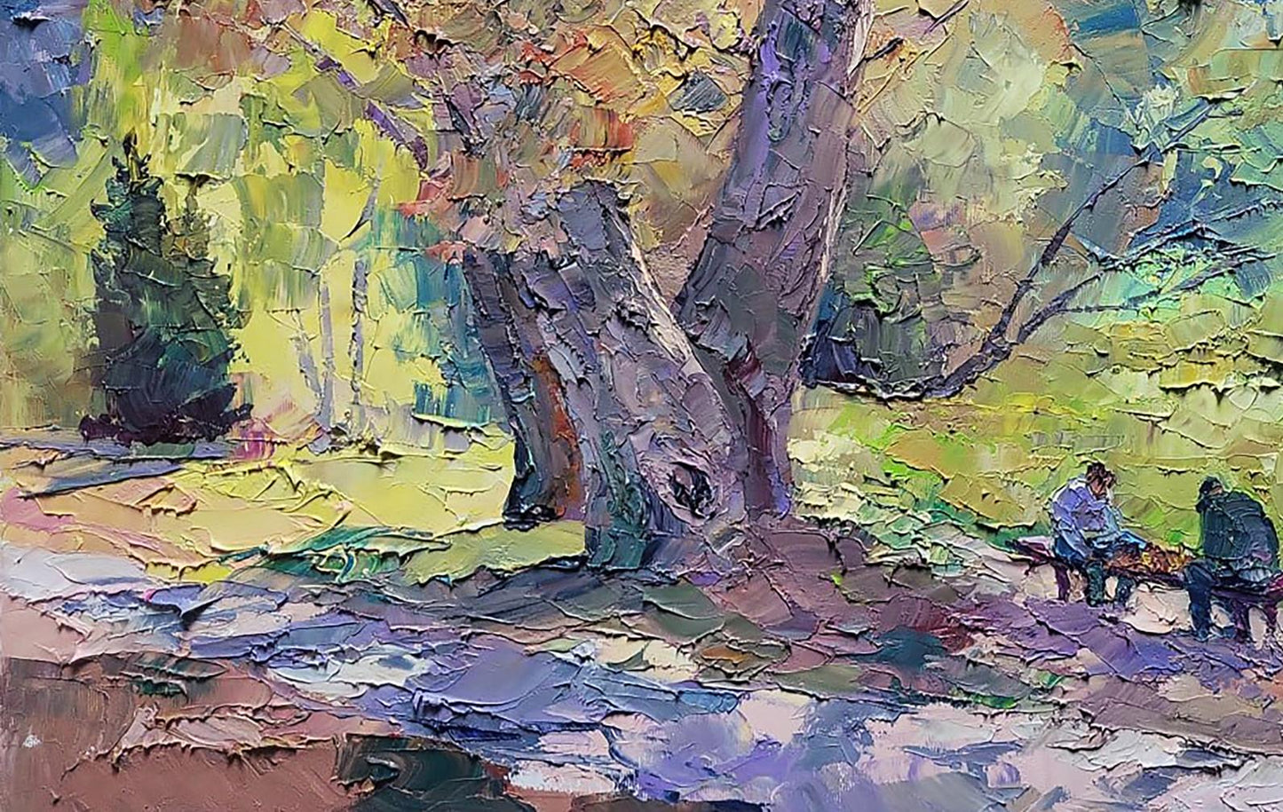 park autumn painting