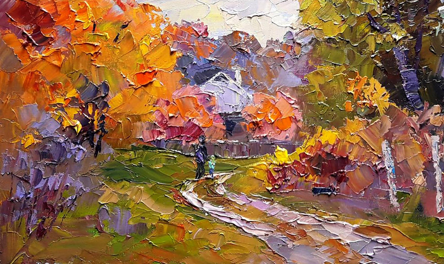 Oil painting Colorful autumn Serdyuk Boris Petrovich