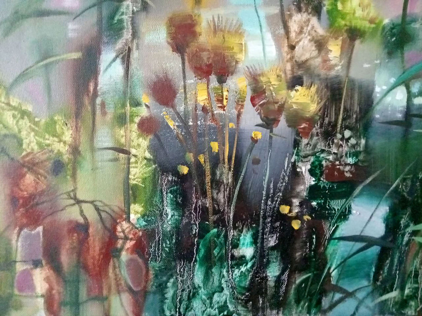 Anatoly Borisovich Tarabanov's abstract interpretation of an evening bouquet in oil