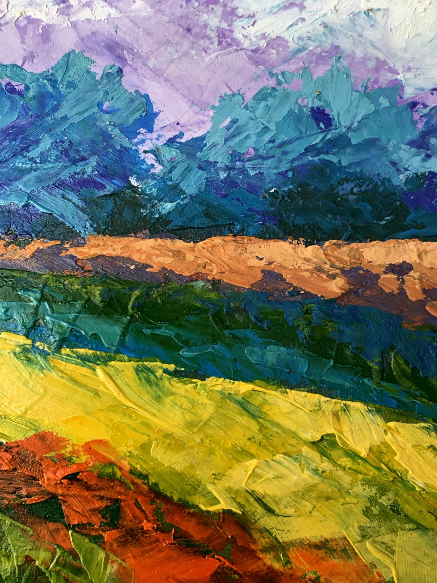 Oil painting Cloudy sunny day V. Zadorozhnya