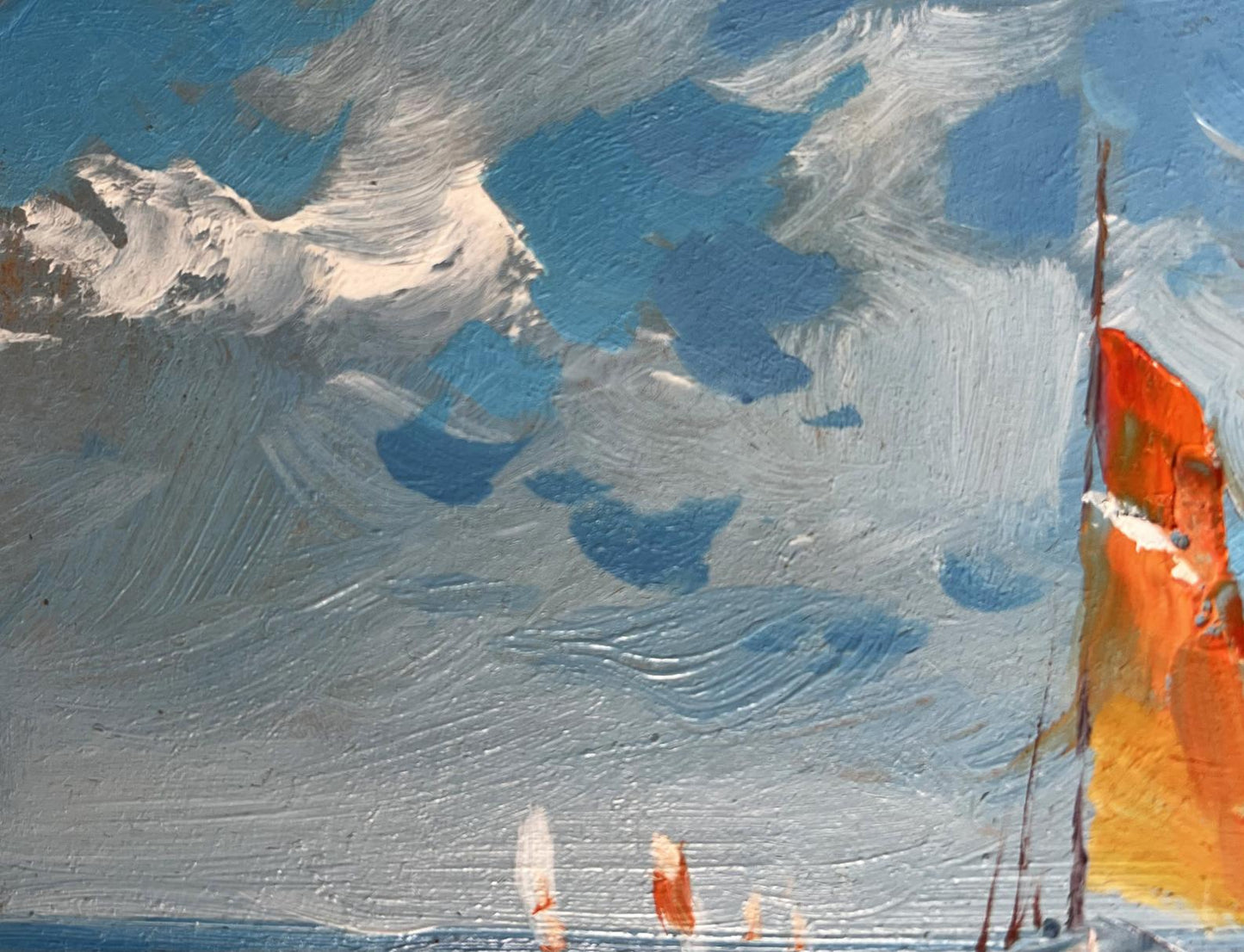 OIl painting On a journey by sea Yuriy Suprunchuk