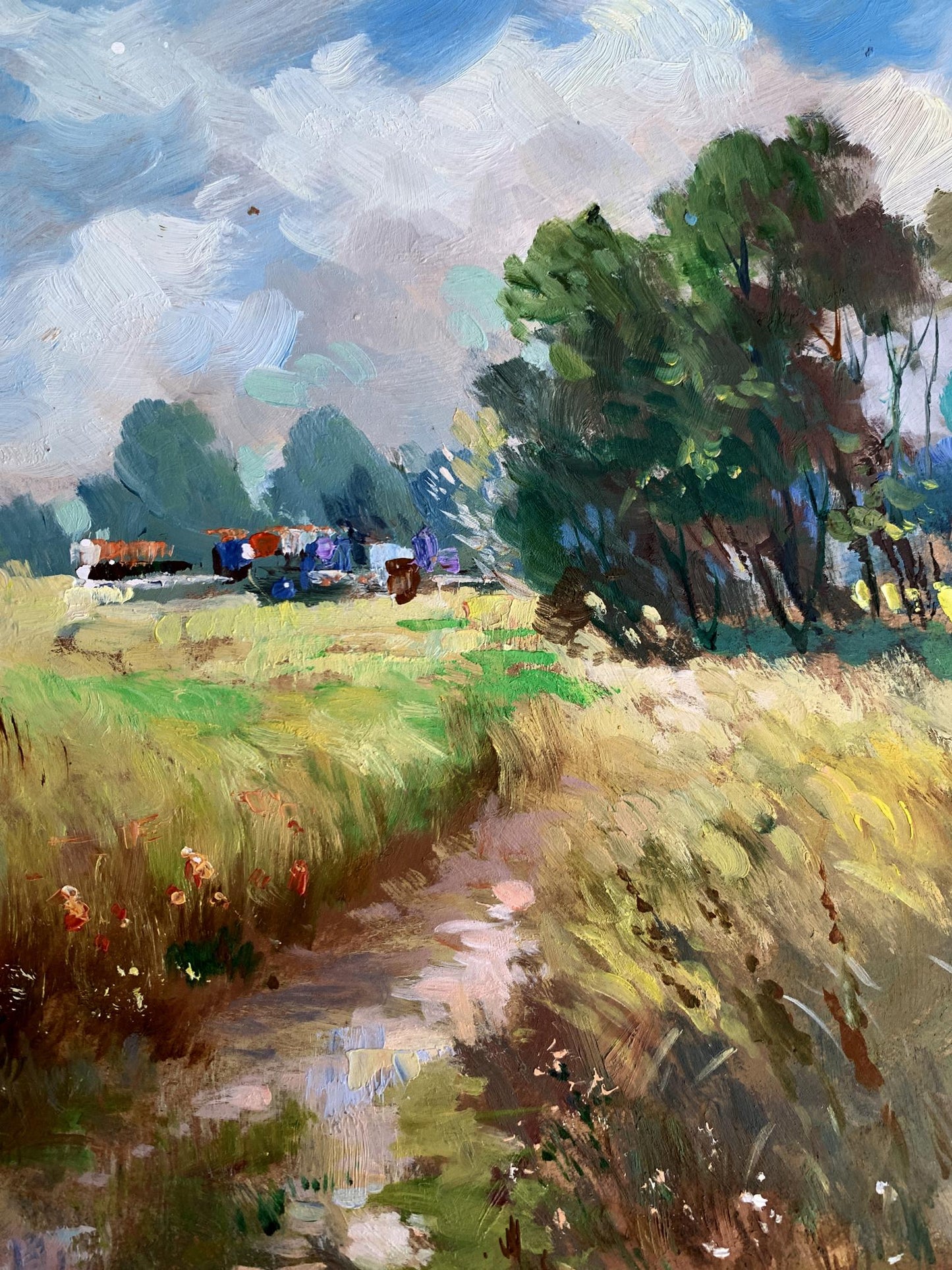 OIl painting Wheat field Yuriy Suprunchuk