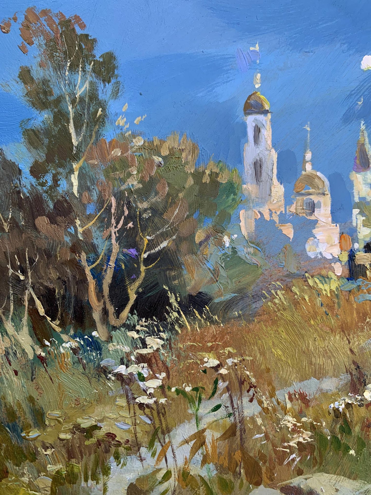 OIl painting The moonlight illuminates Yuriy Suprunchuk