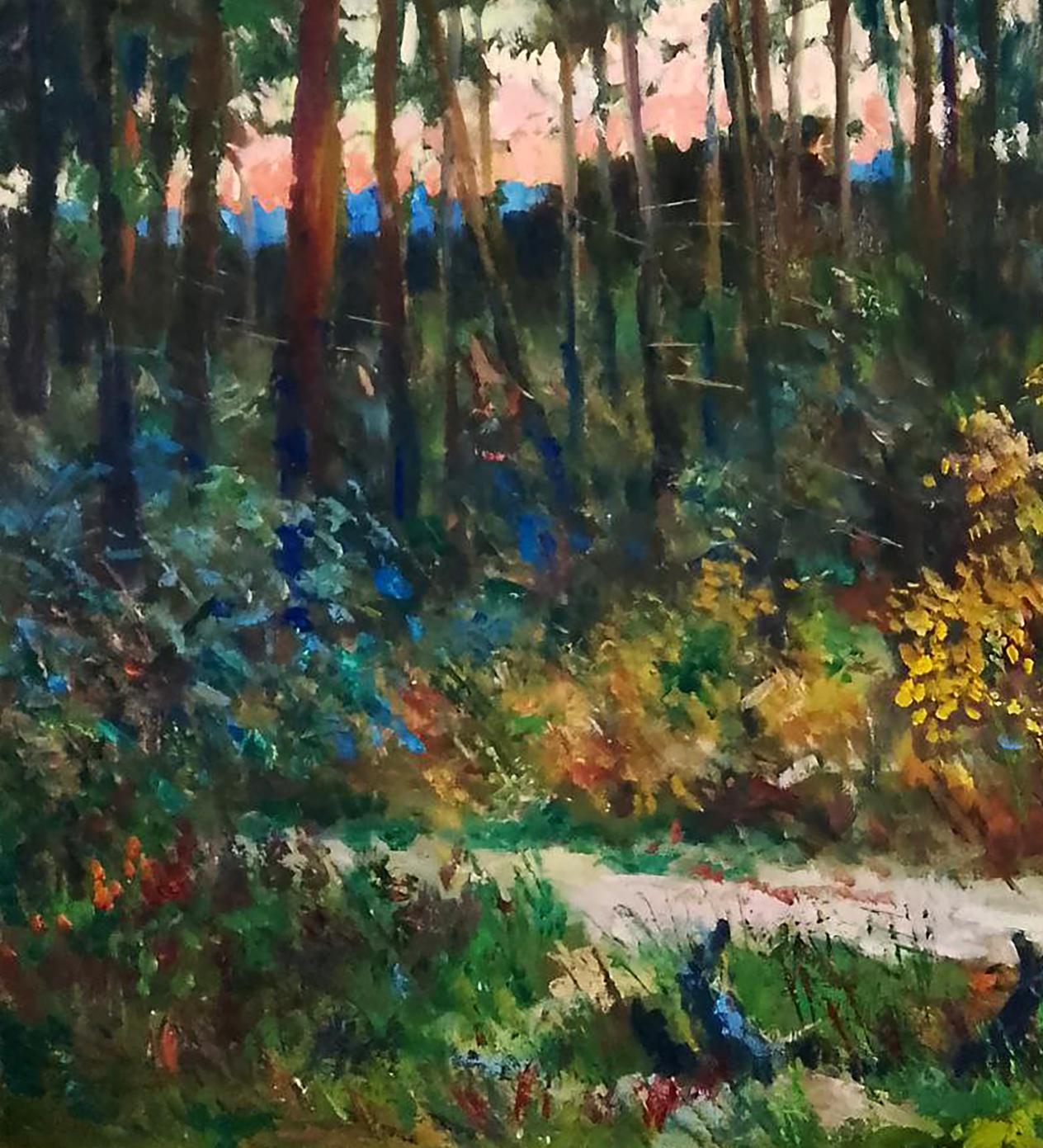 Oil painting Orange Sunset Anatolii Duhnevich