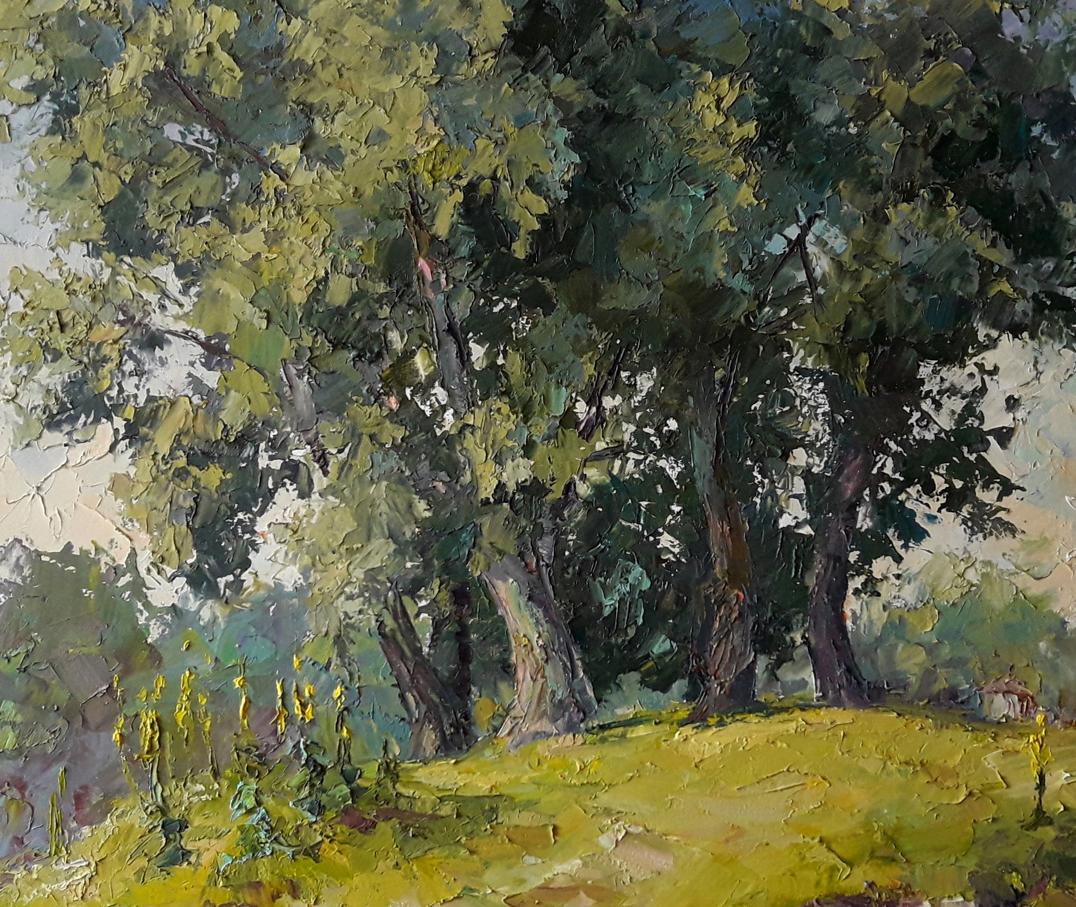 Oil painting Poplars Serdyuk Boris Petrovich
