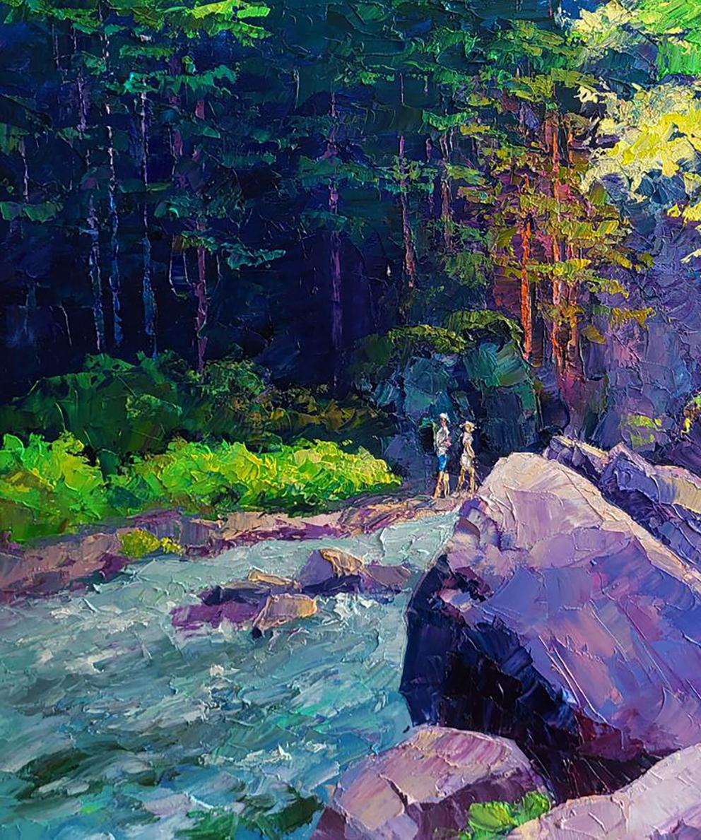 Oil painting Mountain gorge Boris Serdyuk