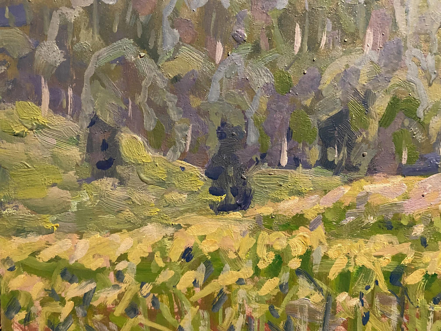 Georgy Kolosovsky's oil portrayal of spring landscapes