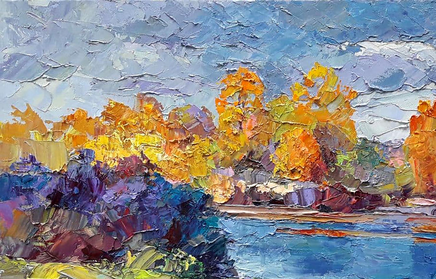 Oil painting Fishing Serdyuk Boris Petrovich №SERB 720