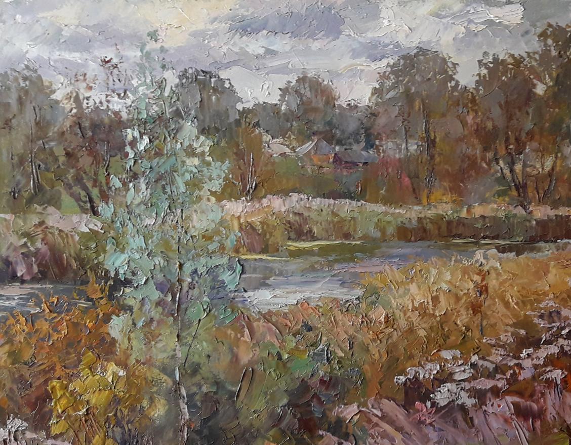 Oil painting A riot of herbs Serdyuk Boris Petrovich