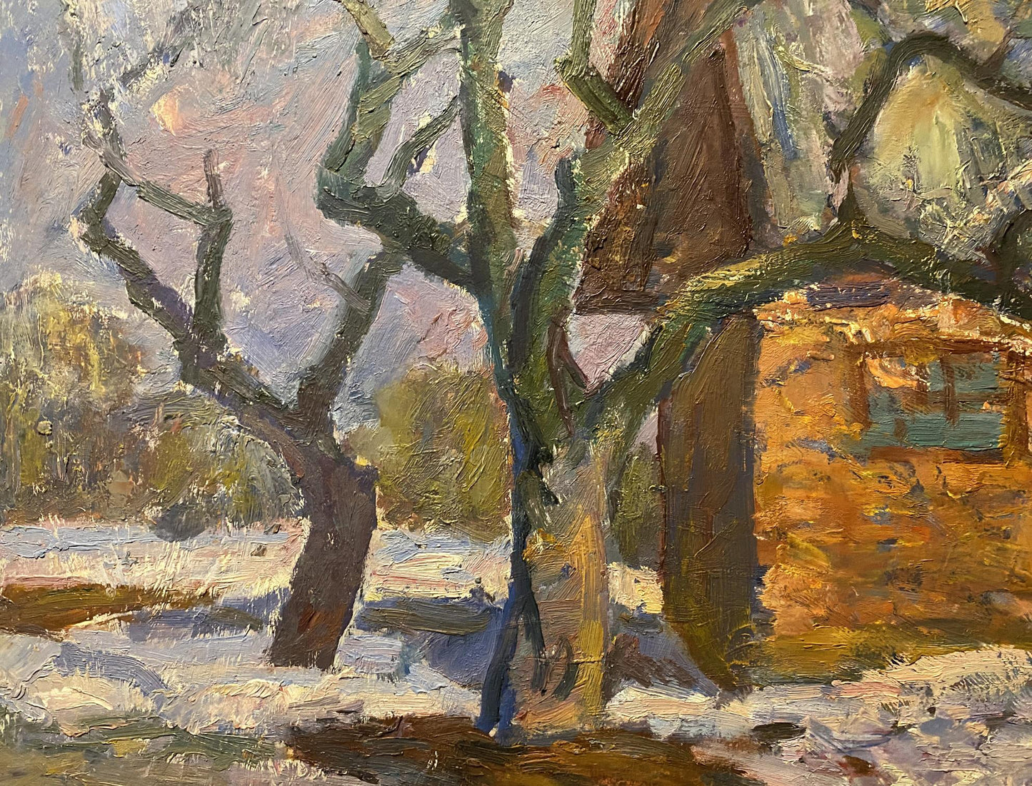 Oil painting March Stanislav Petrashevsky