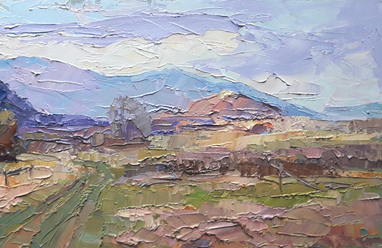 Oil painting Transcarpathian distance Serdyuk Boris Petrovich
