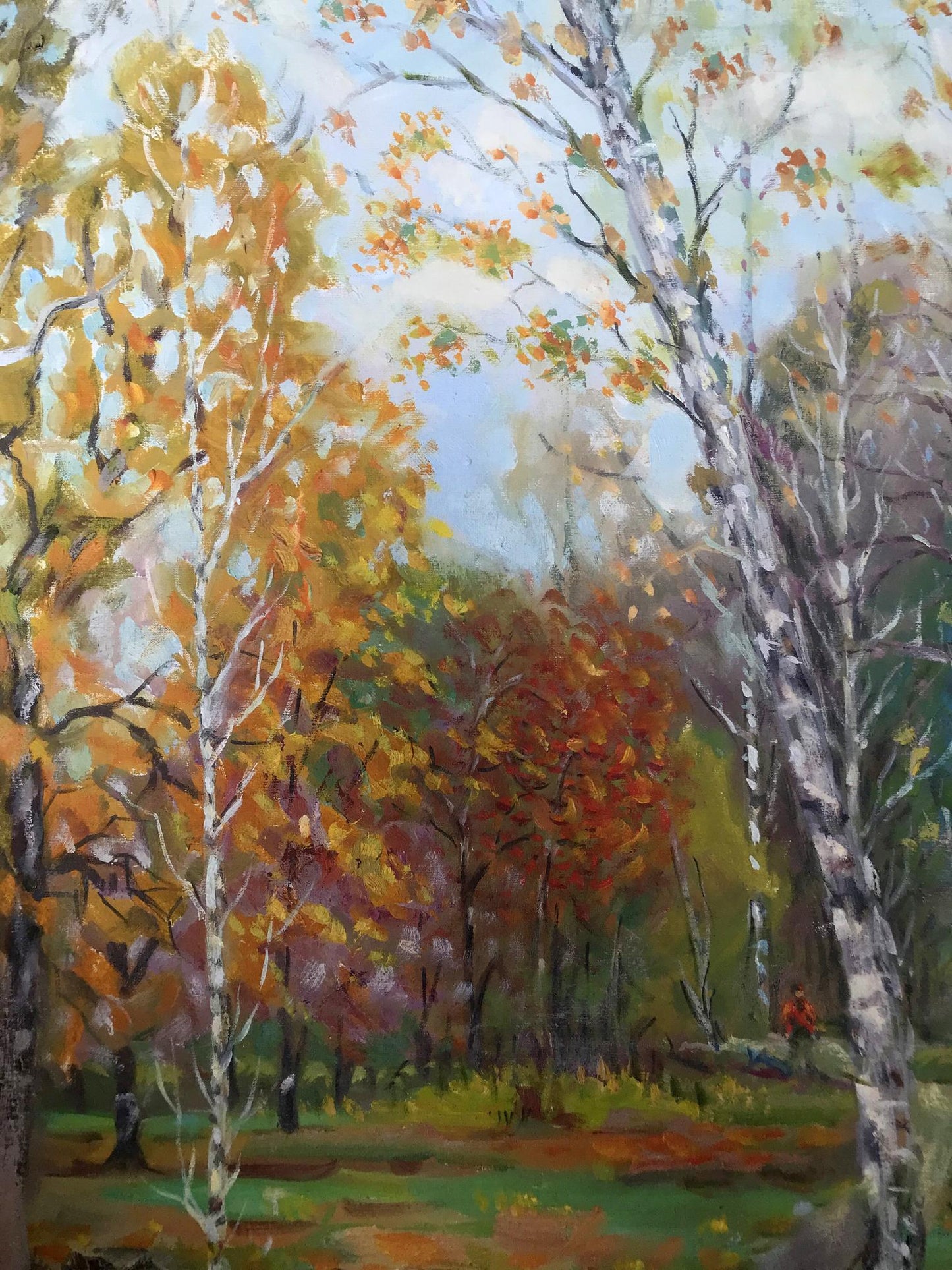 oil forest art