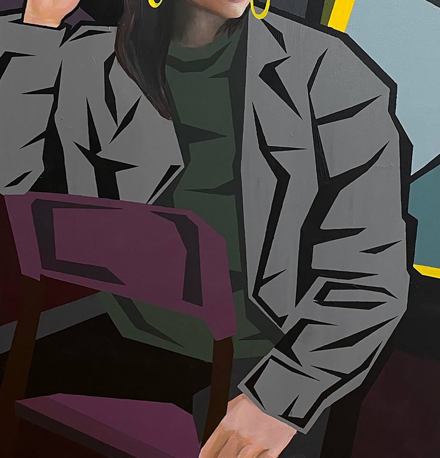 Acrylic painting Sight Maksym Newskulenko