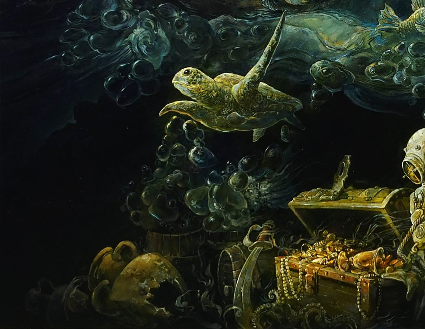 Oil painting surrealism Yuriy Laptev