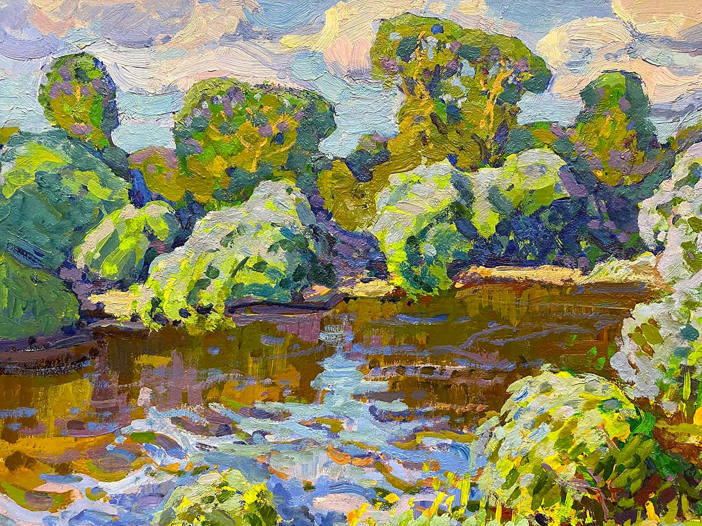 Oil painting Summer day Ruban Grigory Savelyevich