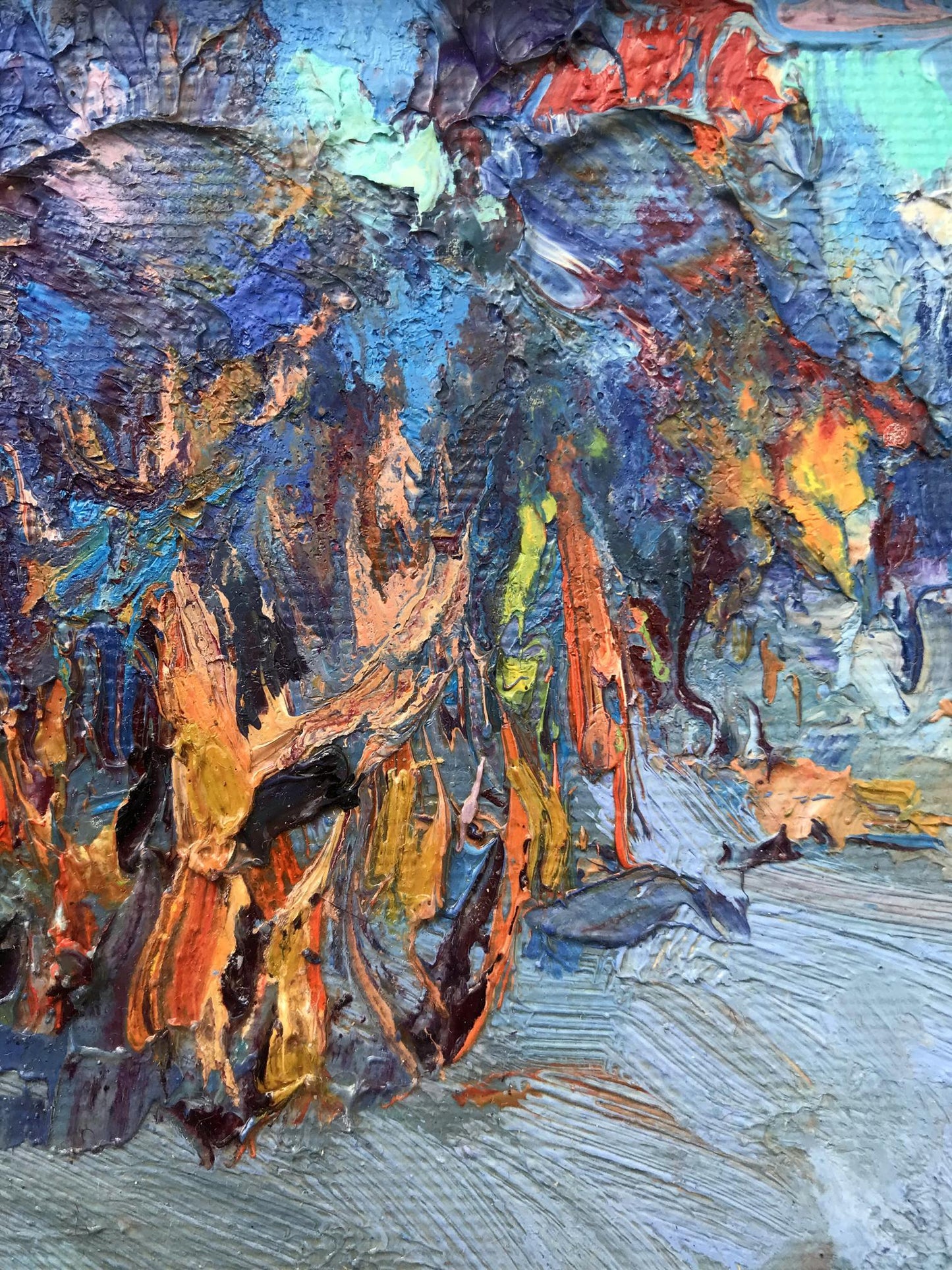 Oil Painting Nature Landscape Village landscape Art