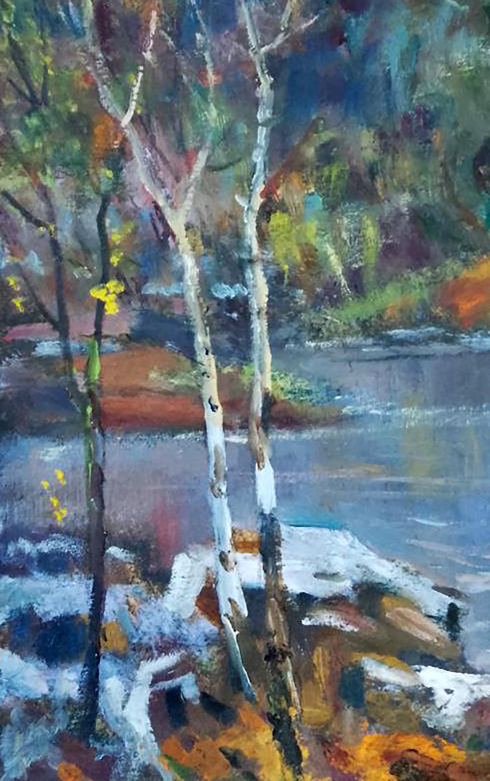 Oil painting Sounds of nature Anatolii Duhnevich