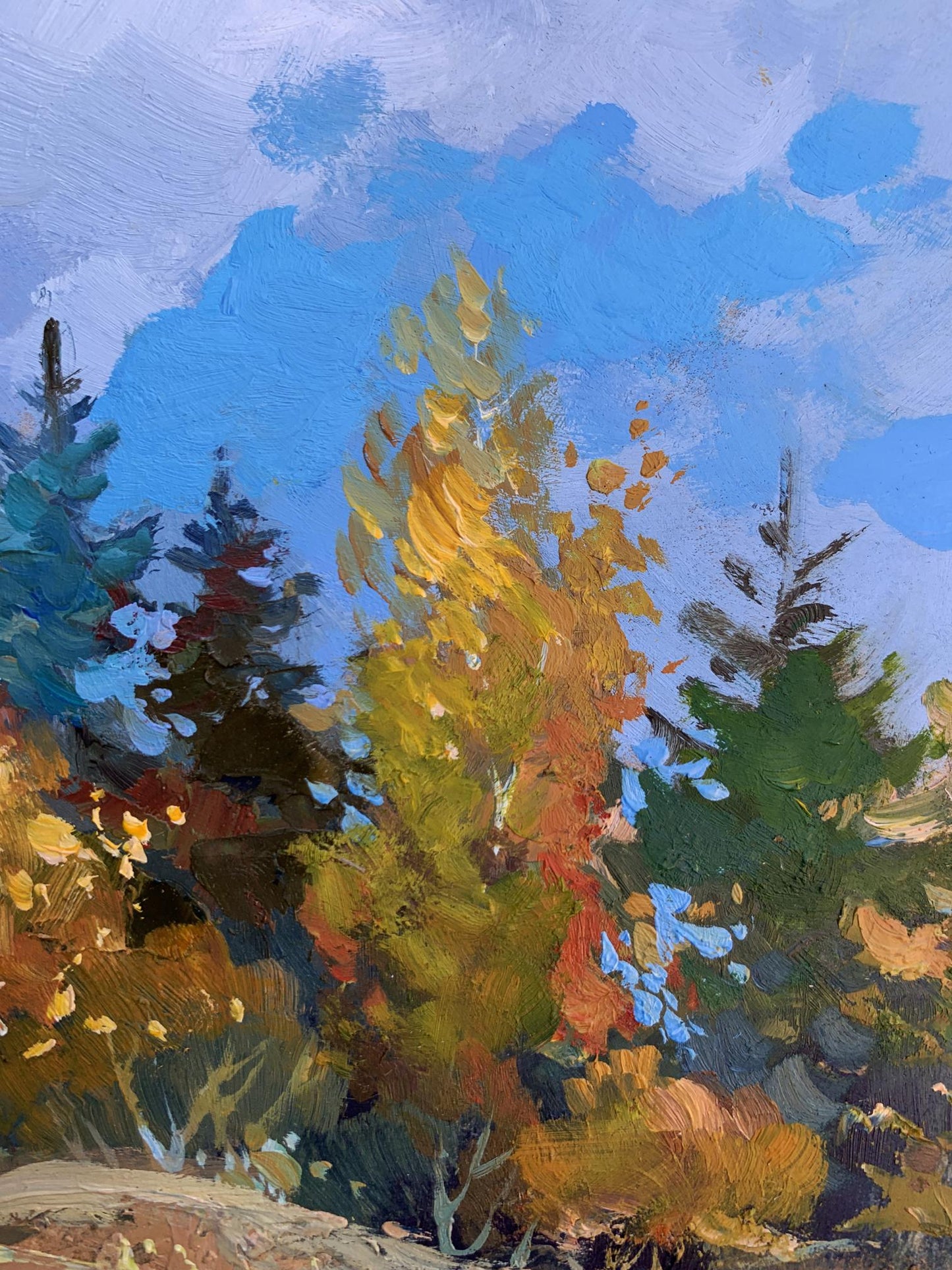 OIl painting Here comes autumn Yuriy Suprunchuk
