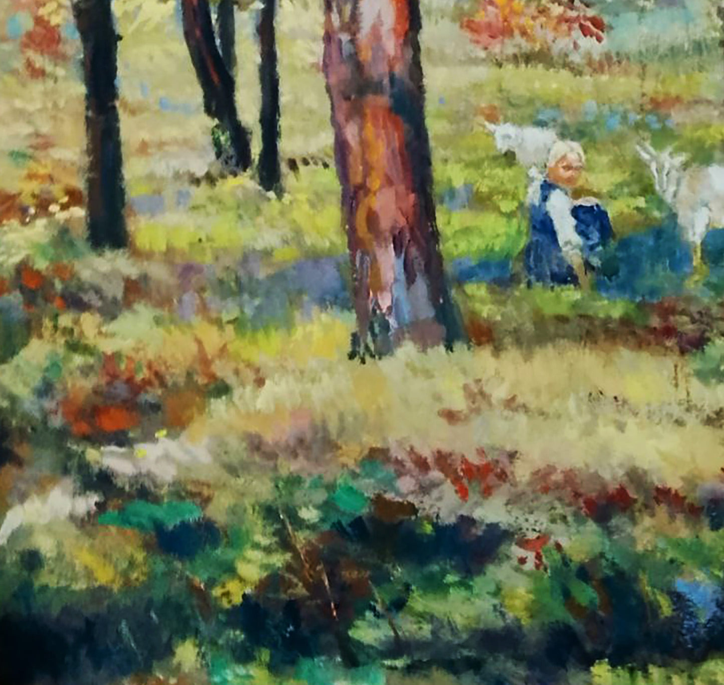 Oil painting Walk through the meadows Anatolii Duhnevich