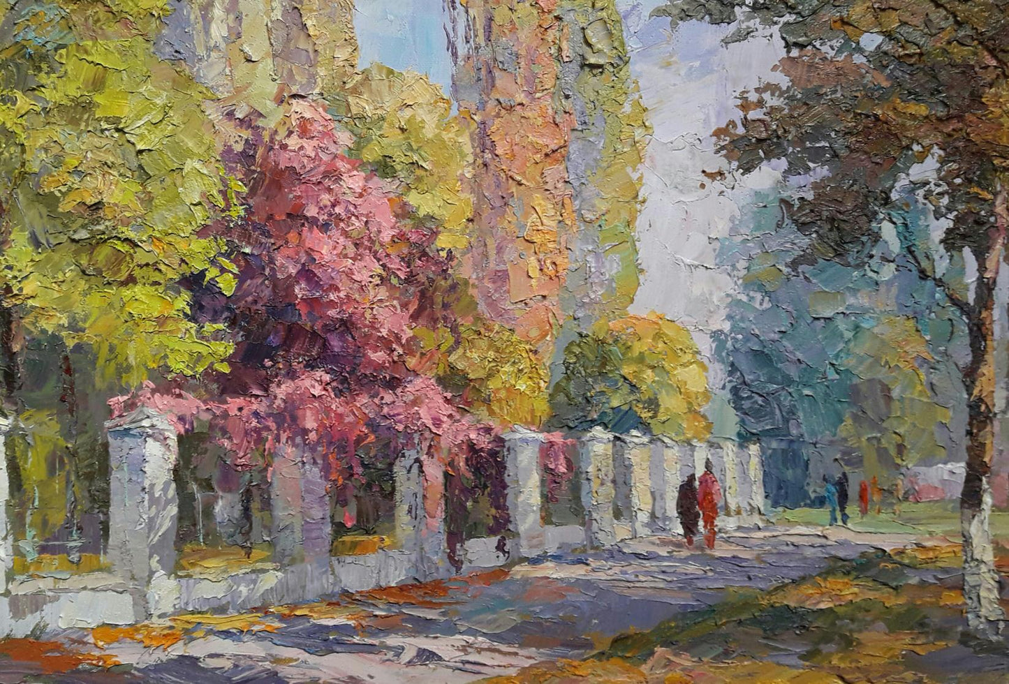 Oil painting Autumn Alley Serdyuk Boris Petrovich