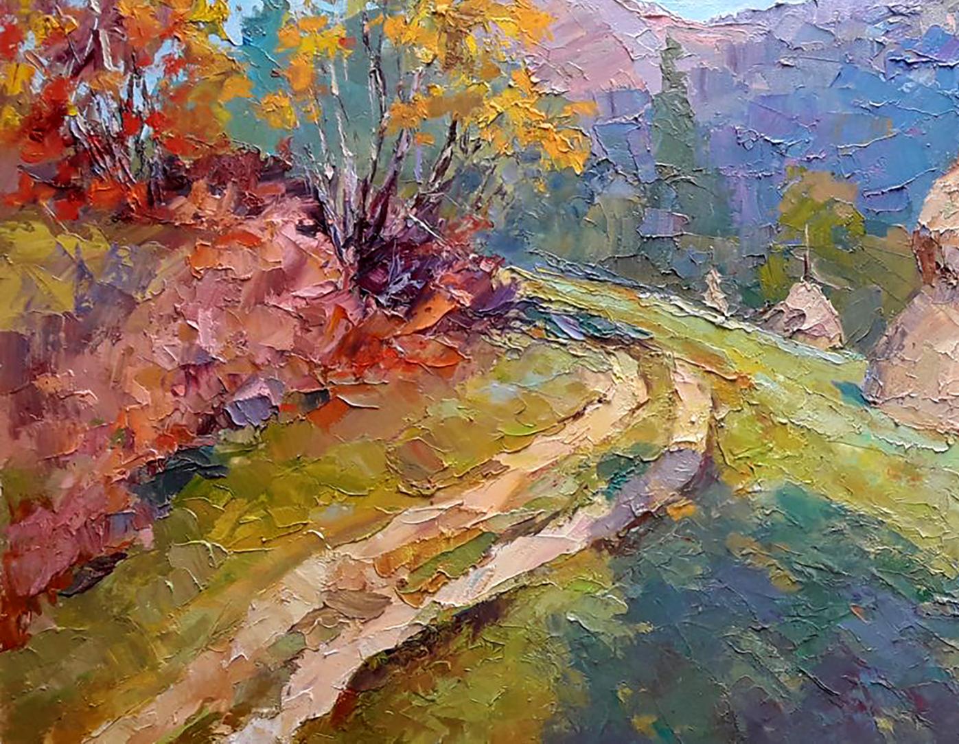 Oil painting Stacks Serdyuk Boris Petrovich