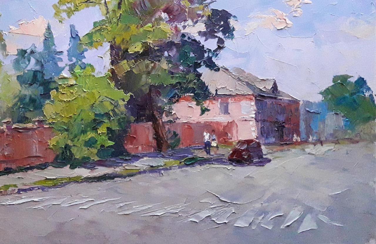 Oil painting Street Serdyuk Boris Petrovich