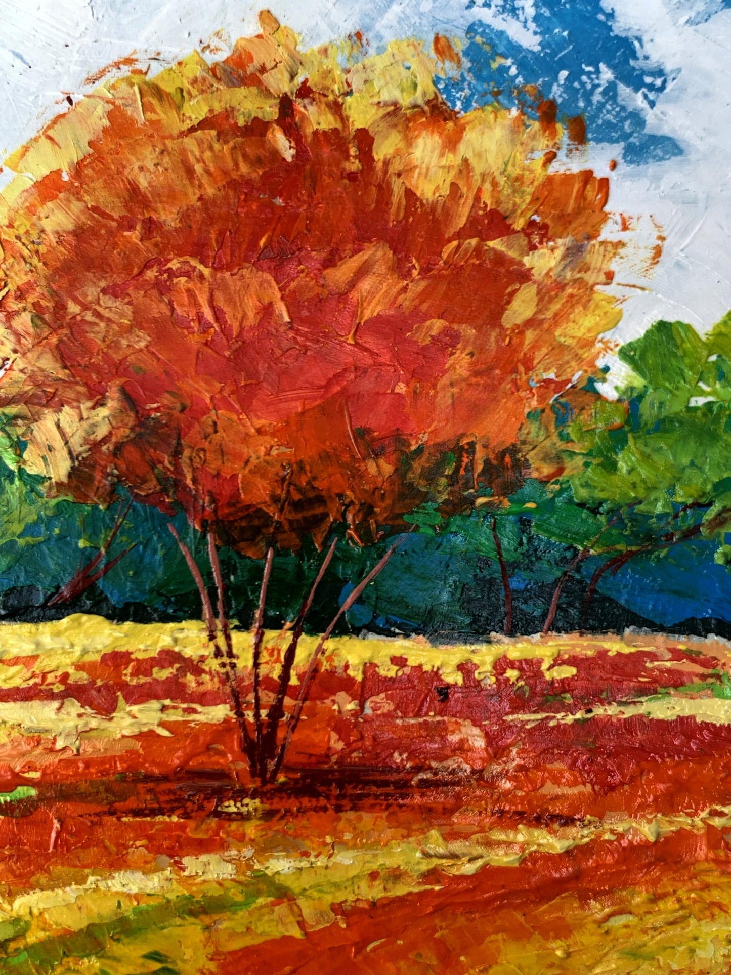 Oil painting Orange tree V. Zadorozhnya