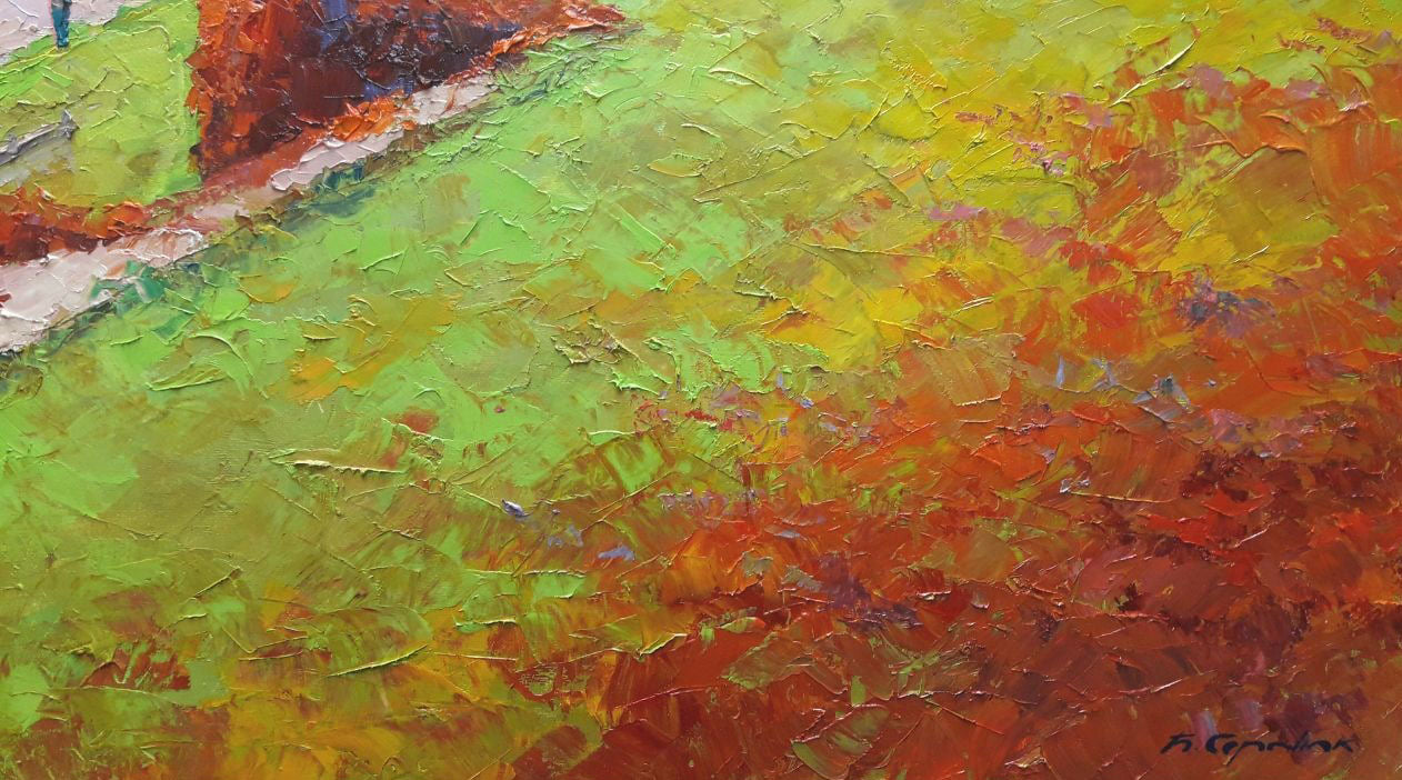 Oil on Canvas: Vyshnevets by Serdyuk Boris Petrovich