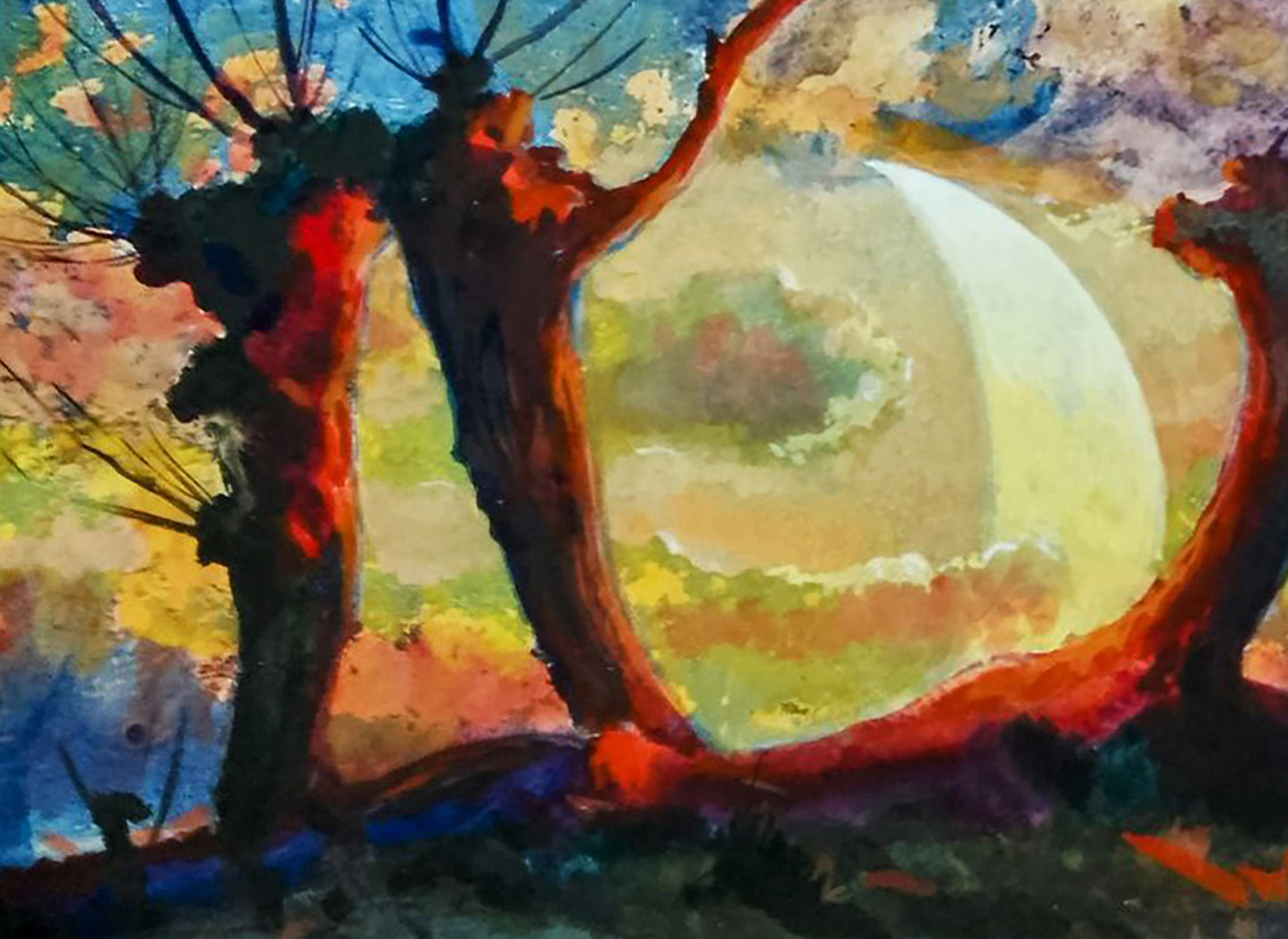 Oil painting Romantic evening Anatolii Duhnevich