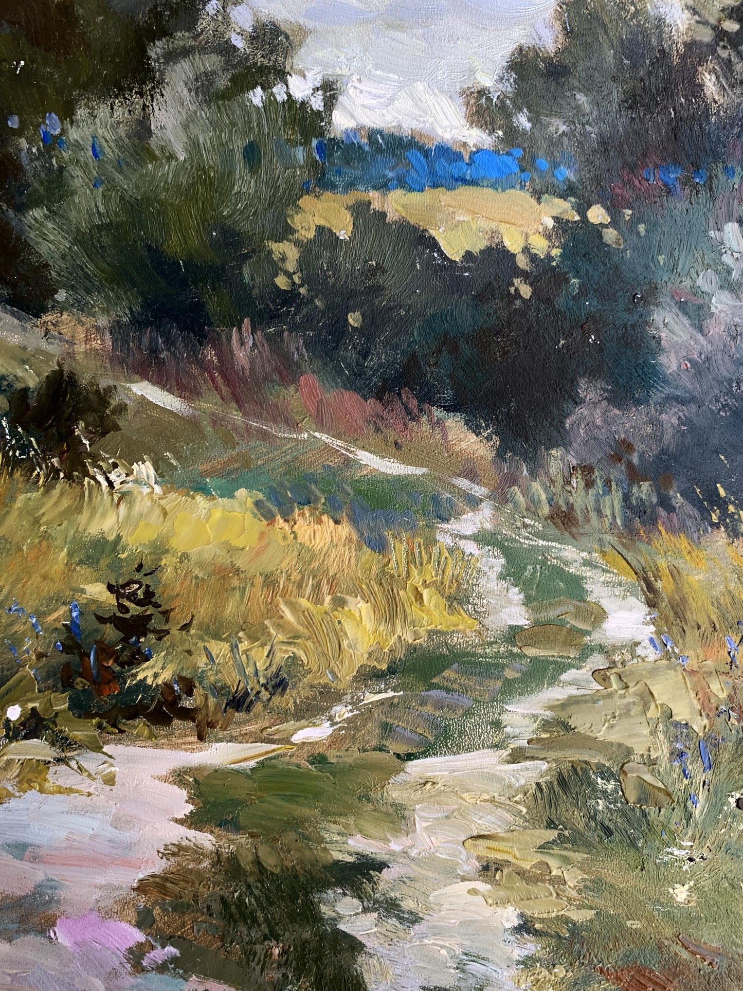 OIl painting Path to the forest Yuriy Suprunchuk
