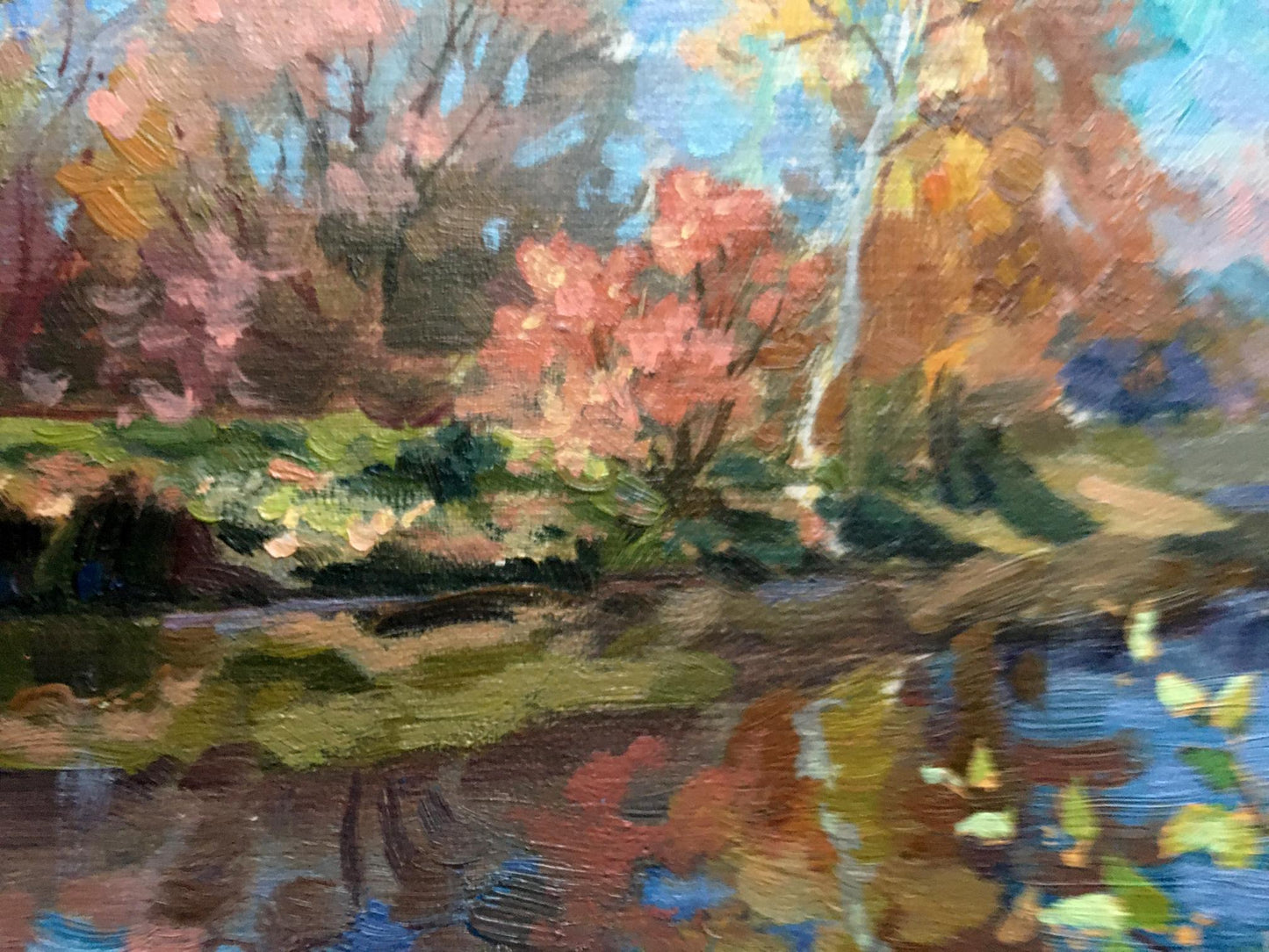 Oil painting In October Batrakov Vladimir Grigorievich