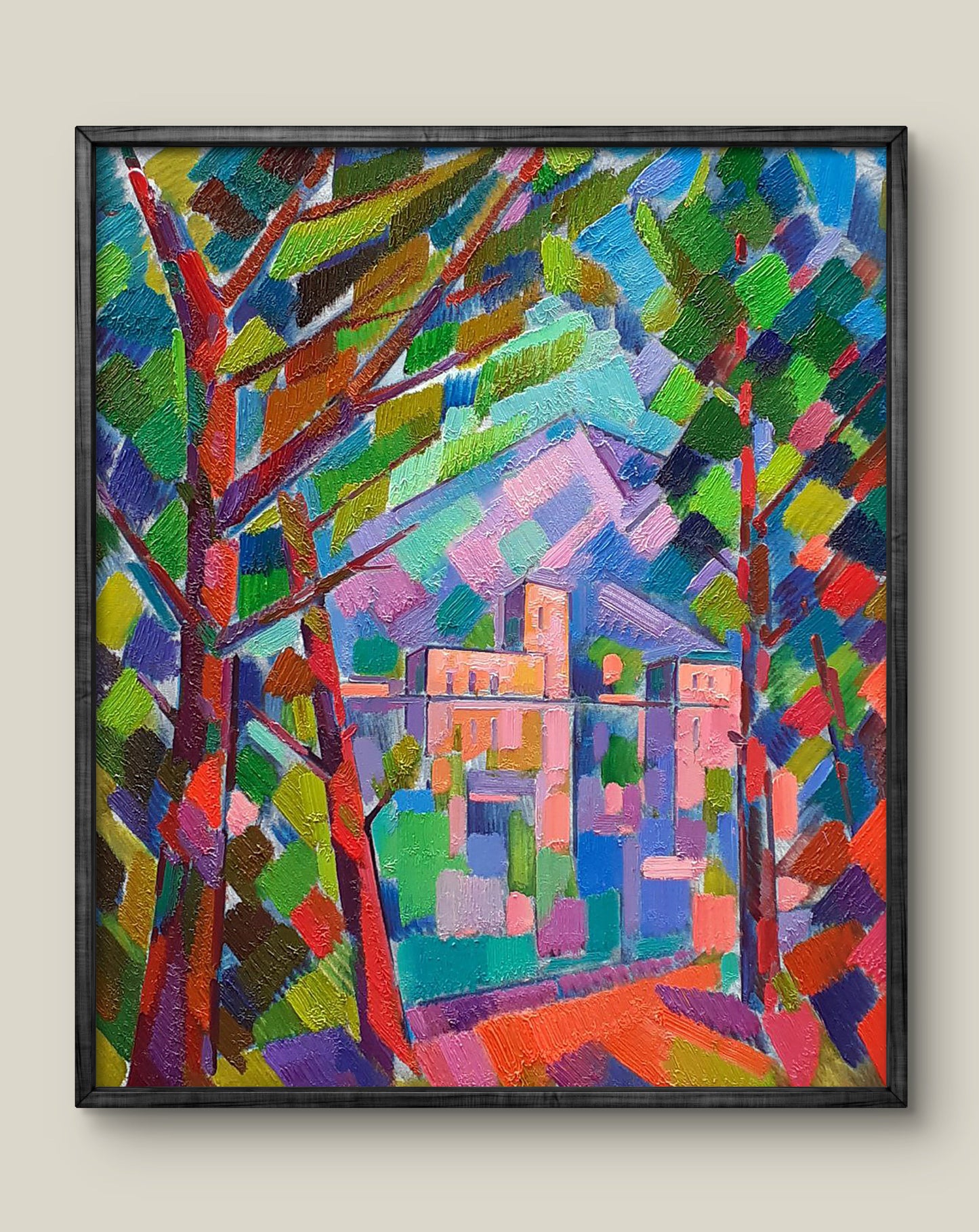 Oil painting In the mountains Peter Dobrev