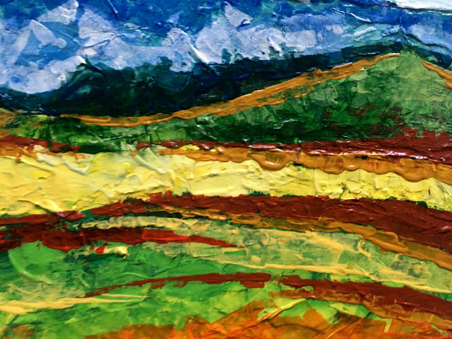 Oil painting Mountain view V. Zadorozhnya