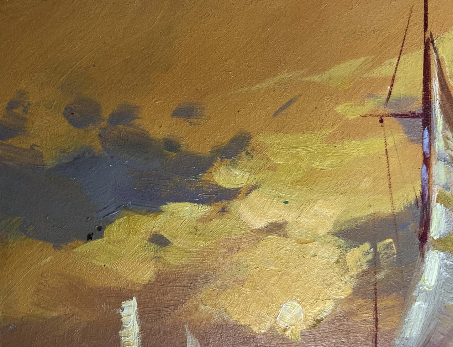 OIl painting In the evening at sea Yuriy Suprunchuk