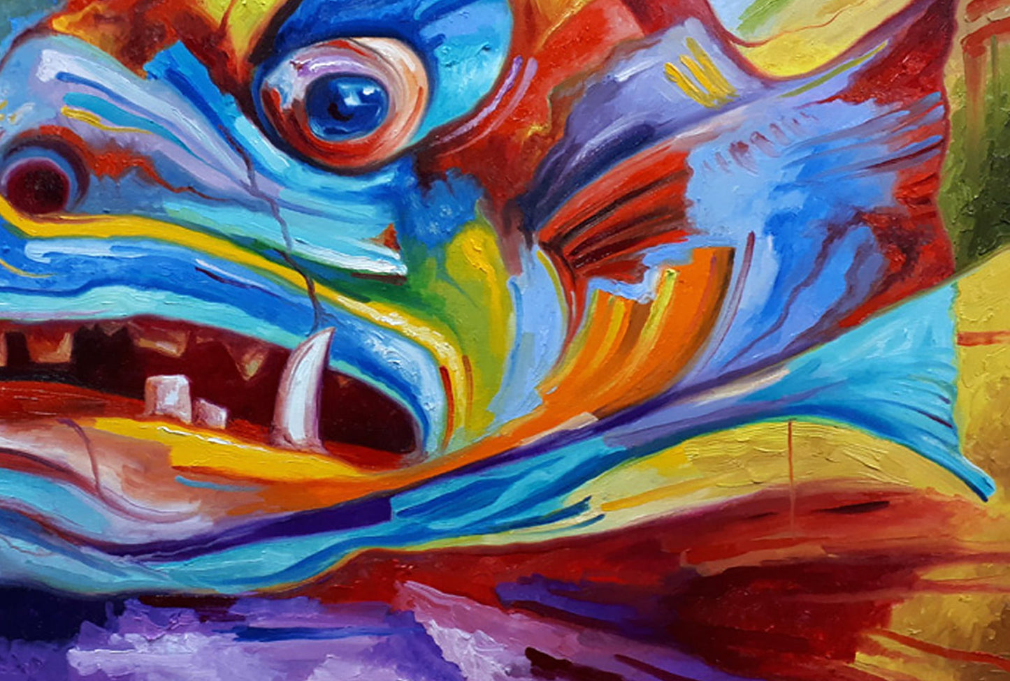 Sergey Voichenko's interpretation of a "Rainbow" in oil