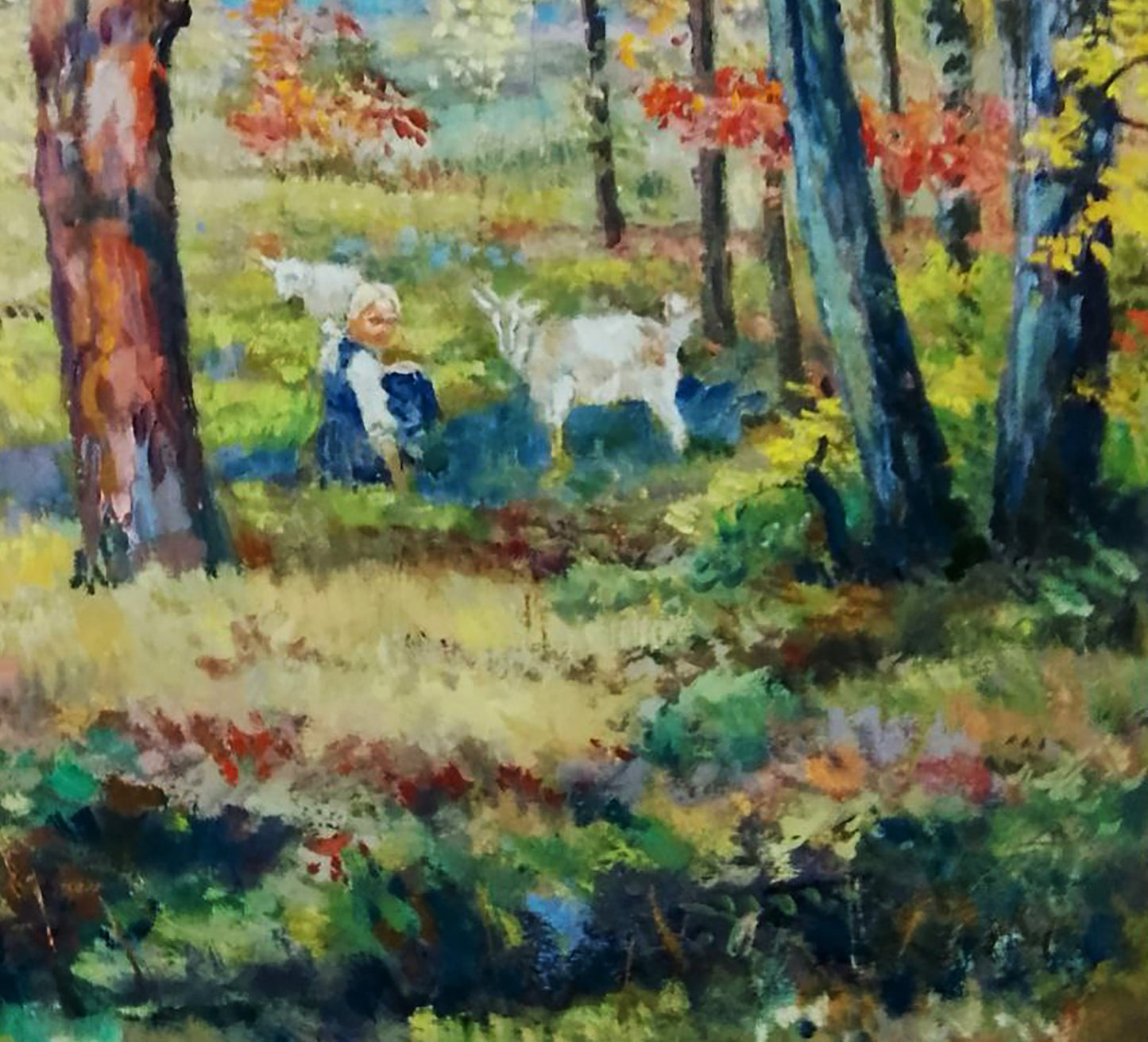 Oil painting Walk through the meadows Anatolii Duhnevich