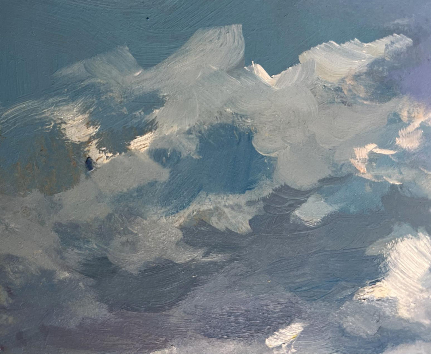 OIl painting The sun behind the clouds Yuriy Suprunchuk