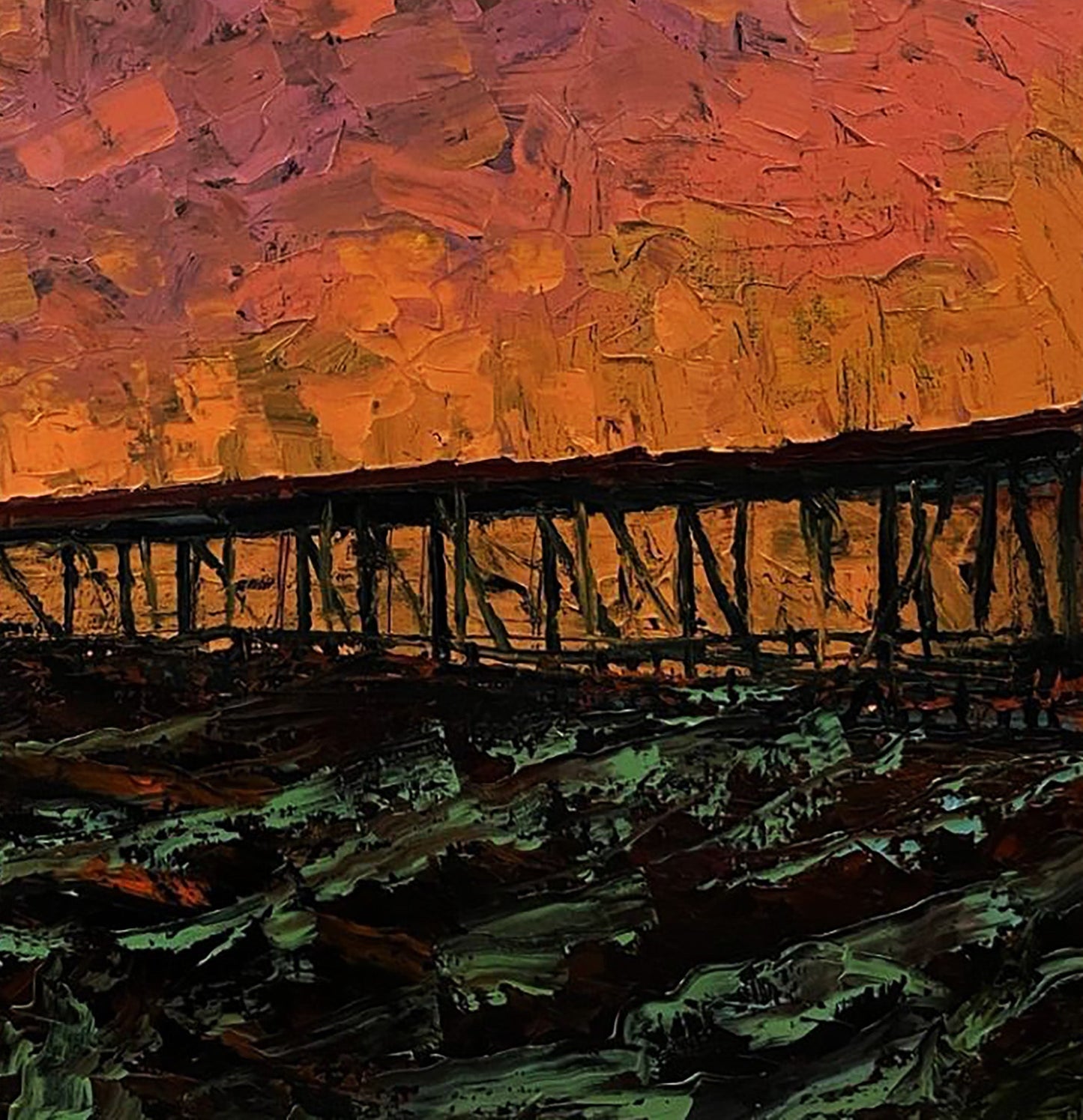 Oil painting Landscape expressionism Serhiy Kovalev Buy